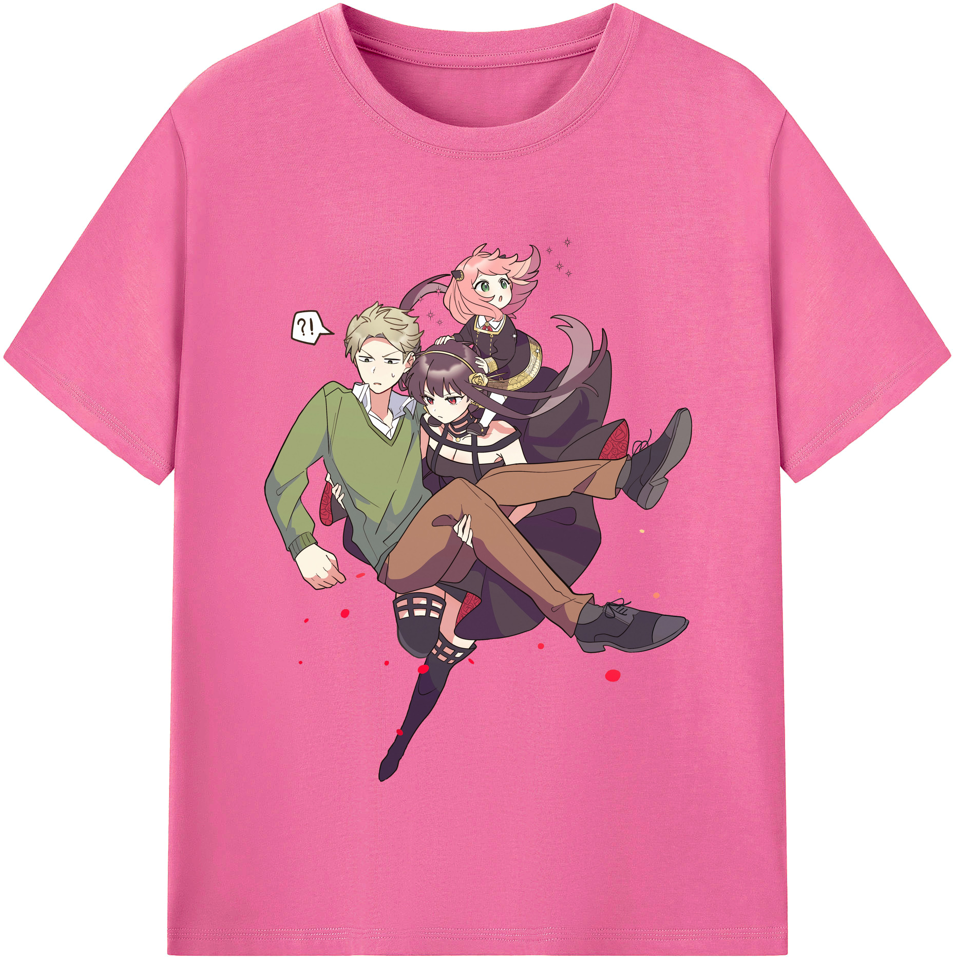 （画像用） SPY×FAMILY间谍家家酒 レディースカジュアルプリントTシャツ（綿100％）